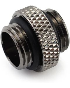 XSPC G1/4" Threaded 5mm Male to Male Fitting (Black Chrome)