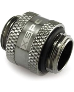 XSPC G1/4" Male to Male Rotary Fitting, Black Chrome